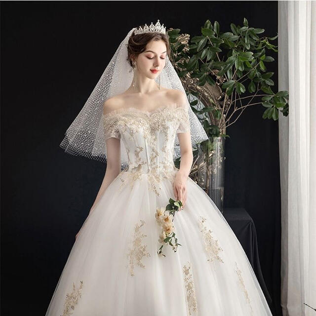★セール★ウェディングドレス 結婚式 気質 花嫁 レディース ウェディングドレス