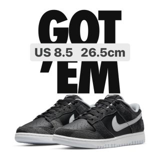 ナイキ(NIKE)のNIKE DUNK LOW RETRO PRM "Zebra"(スニーカー)