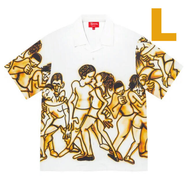 supreme / dancing rayon s/s shirts / L