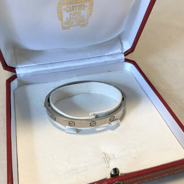 ランキング上位のプレゼント Cartier ホワイトゴールド WG カルティエ
