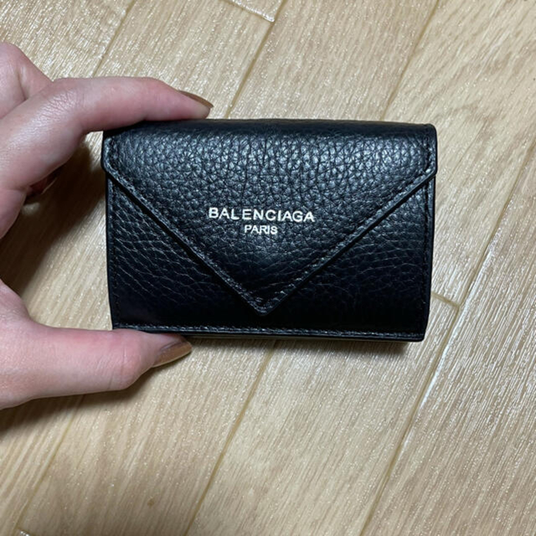 Balenciaga(バレンシアガ)の値下⭐️BALENCIAGA ミニ財布　黒　 レディースのファッション小物(財布)の商品写真