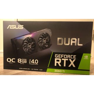 エイスース(ASUS)の美品 asus dual rtx3060ti oc(PCパーツ)