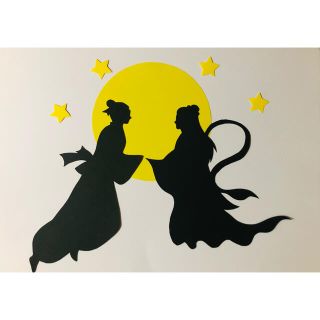 七夕 シルエット 切り絵 壁面飾り Part2の通販 By かぴ S Shop ラクマ