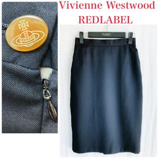 ヴィヴィアンウエストウッド(Vivienne Westwood)のVivienne Westwood RED LABEL　タイトスカート　ブラック(ひざ丈スカート)