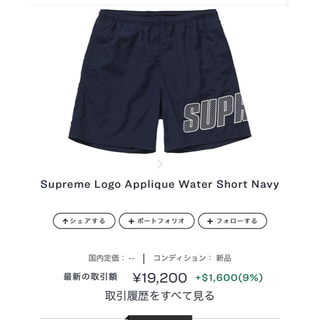 シュプリーム(Supreme)のSupreme Logo Appliqué Water Short(水着)