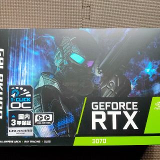 玄人志向 GG-RTX3070-E8GB/OC/DF2 (新品未開封)(PC周辺機器)