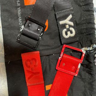 ワイスリー(Y-3)のゆゆ様専用（取り置き）Y-3ロングベルト130cm(L)RED/BLACKセット(ベルト)