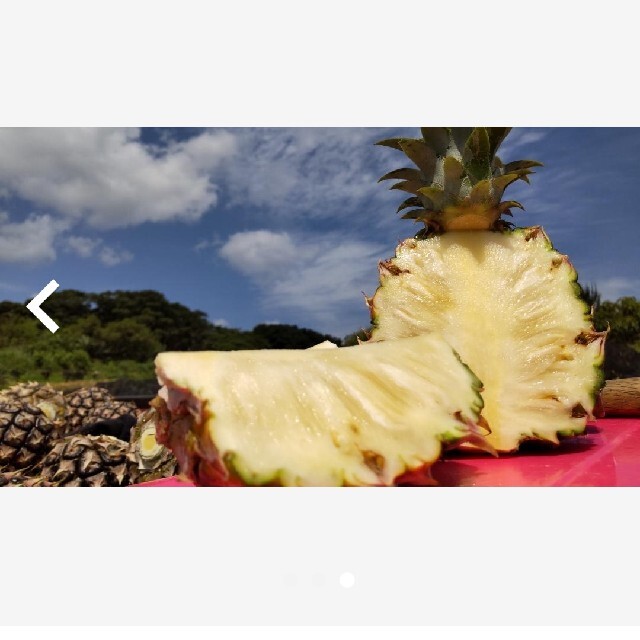 沖縄県西表島産ピーチパイン約４㎏(４～７玉) 食品/飲料/酒の食品(フルーツ)の商品写真