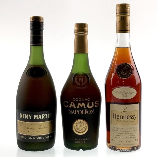 3本 REMY MARTIN CAMUS Hennessy コニャック