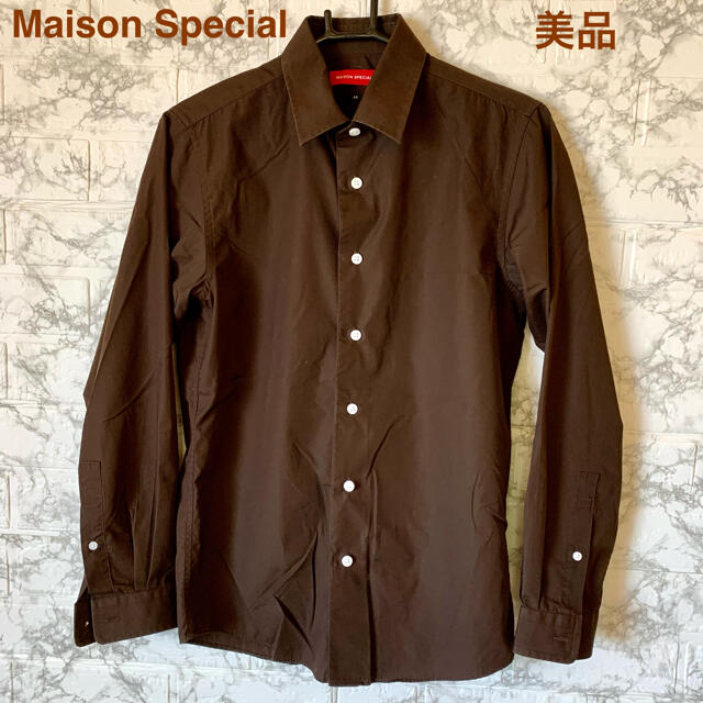 ☆MaisonSpecial メゾンスペシャル シャツ メンズ ダークブラウン☆ メンズのトップス(シャツ)の商品写真