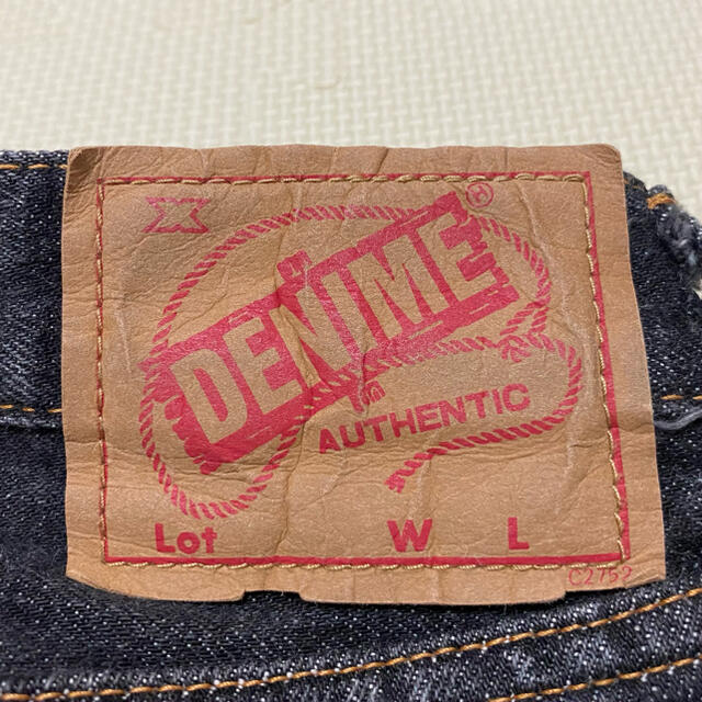 DENIME(ドゥニーム)のDENIME ドゥニーム　オリゾンティ製　ブラック セルビッチデニム　W32 メンズのパンツ(デニム/ジーンズ)の商品写真