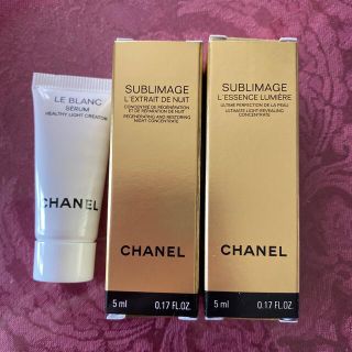 シャネル(CHANEL)のポチ様専用　シャネル ルブラン サブリマージュ 最強美容液3点セット(サンプル/トライアルキット)