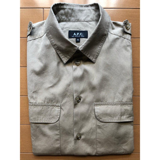 A.P.C(アーペーセー)の[レア] A.P.C.ミリタリーシャツ 半袖 メンズのトップス(シャツ)の商品写真