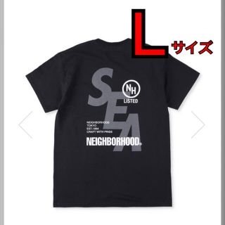 ネイバーフッド(NEIGHBORHOOD)のneighborhood × WIND AND SEA tシャツ ブラック L(Tシャツ/カットソー(半袖/袖なし))