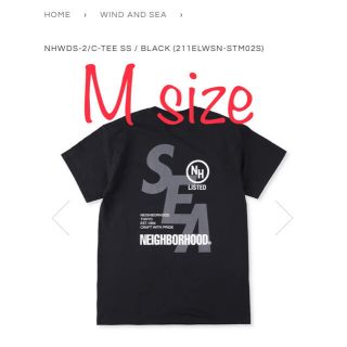 ネイバーフッド(NEIGHBORHOOD)の【黒M】WIND AND SEA × Neighborhood Tee Tシャツ(Tシャツ/カットソー(半袖/袖なし))