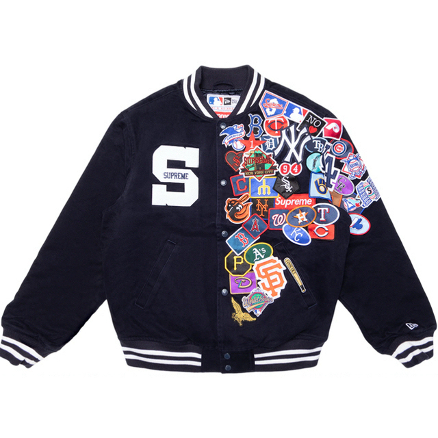 supreme NEW ERA varsity jacket