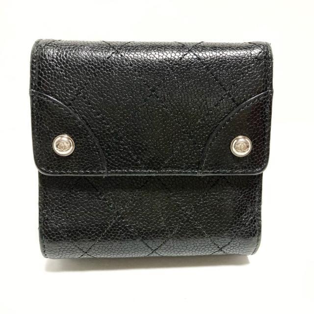 シャネル Wホック財布 マトラッセ 黒 - www.amatogroup.it