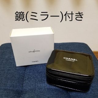 CHANELコスメポーチと鏡 紙袋付き - ポーチ/バニティ