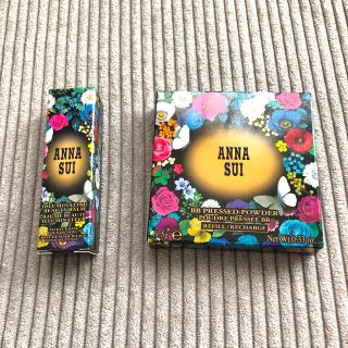 アナスイ(ANNA SUI)のANNA SUI  BB プレストパウダー 02 &ビューティバームミニサイズ(フェイスパウダー)