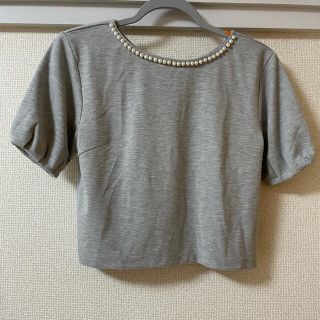 プロポーションボディドレッシング(PROPORTION BODY DRESSING)のプロポーション　パール付きカットソー(カットソー(半袖/袖なし))