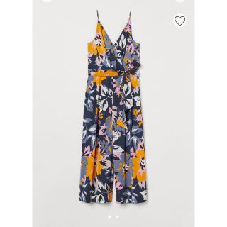 エイチアンドエム(H&M)の新品　H&M 花柄　クロップドオールインワン(オールインワン)