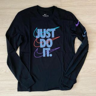 ナイキ(NIKE)の【新品】NIKE ナイキ Just Do It ロンT ブラック Lサイズ(Tシャツ/カットソー(七分/長袖))