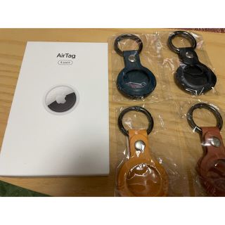 アップル(Apple)のあちゅぽん様専用　Air Tag apple とキーホルダー(その他)