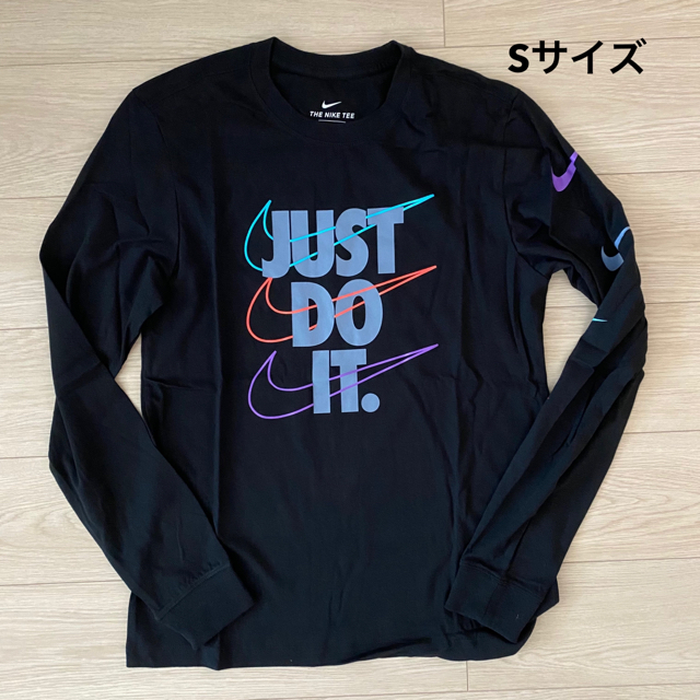 NIKE(ナイキ)の【新品】NIKE ナイキ Just Do It ロンT ブラック Sサイズ メンズのトップス(Tシャツ/カットソー(七分/長袖))の商品写真