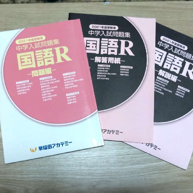 2021年度受験用中学入試問題集　国語R エンタメ/ホビーの本(語学/参考書)の商品写真