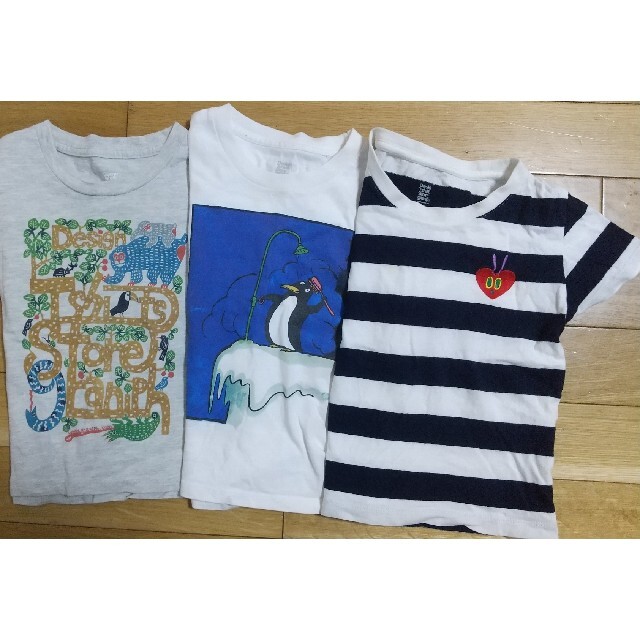 Design Tshirts Store graniph(グラニフ)のグラニフ Tシャツ３枚セット サイズ100 キッズ/ベビー/マタニティのキッズ服男の子用(90cm~)(Tシャツ/カットソー)の商品写真