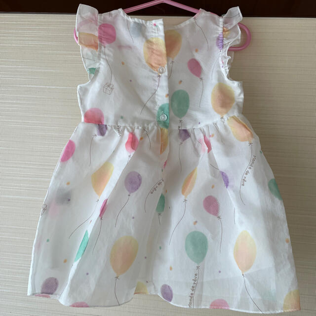 90ワンピース&カチューシャ キッズ/ベビー/マタニティのキッズ服女の子用(90cm~)(ワンピース)の商品写真