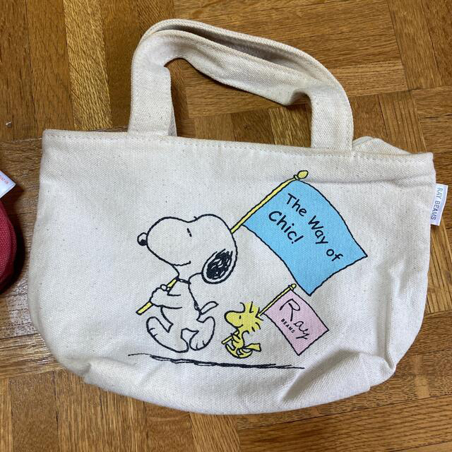 SNOOPY(スヌーピー)のスヌーピーバッグ　3点おまけ1点 ハンドメイドのファッション小物(バッグ)の商品写真