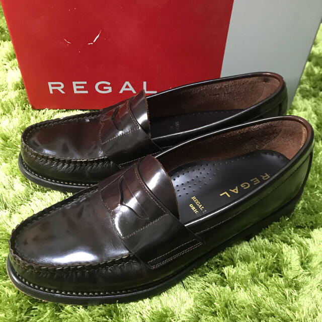 REGAL リーガル W54B コインローファ　25.5cm  ダークブラウン牛革表底