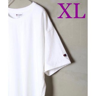 チャンピオン(Champion)の【新品】×【大人気】XL ゆるだぼ チャンピオン tシャツ 白T ホワイト 王道(Tシャツ/カットソー(半袖/袖なし))