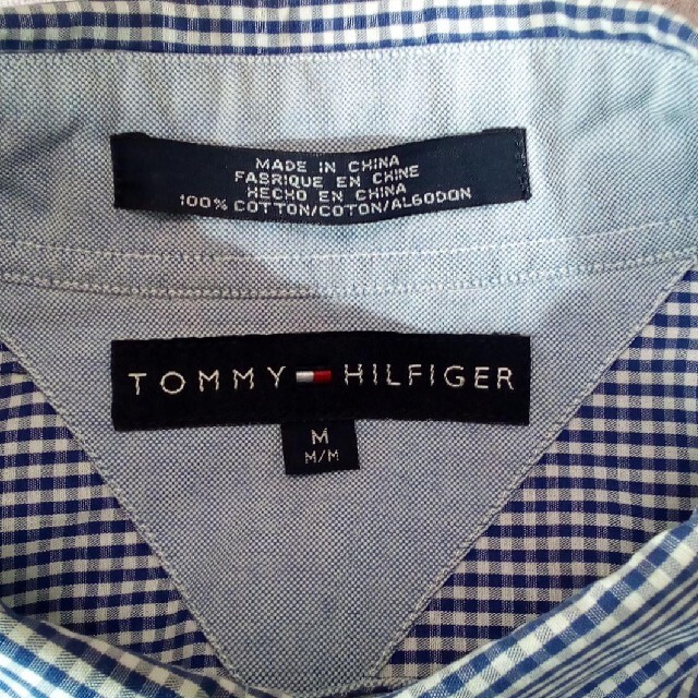 TOMMY HILFIGER(トミーヒルフィガー)のトミー ヒルフィガー 　ギンガムチェック シャツ　メンズ　M メンズのトップス(シャツ)の商品写真