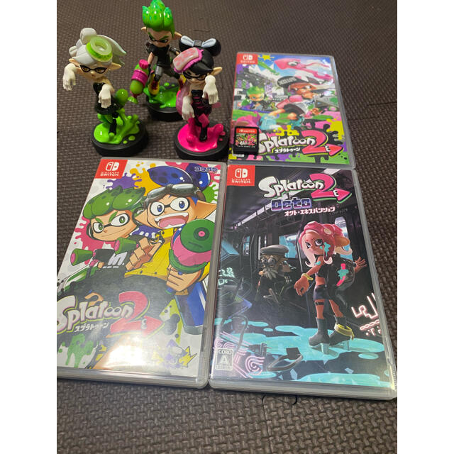 switch スプラトゥーンソフト＆ケース３個＆amiibo３個　まとめ売り⭐︎