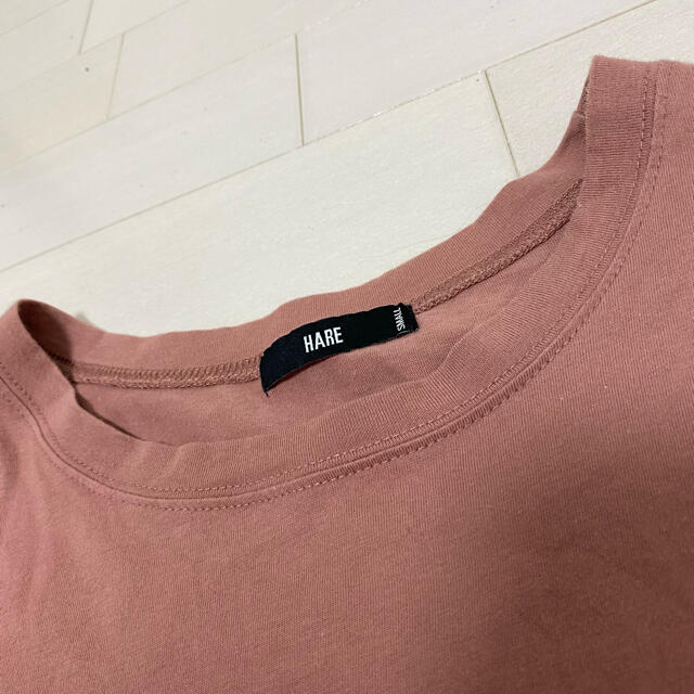 HARE(ハレ)のHARE ビックシルエット　Tシャツ　ピンク メンズのトップス(Tシャツ/カットソー(半袖/袖なし))の商品写真