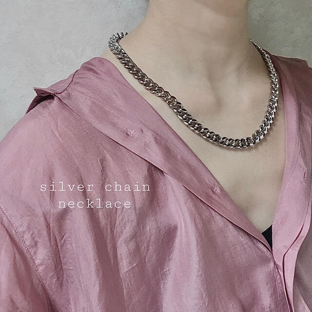 Maison Martin Margiela(マルタンマルジェラ)の再入荷　silver chain necklace レディースのアクセサリー(ネックレス)の商品写真