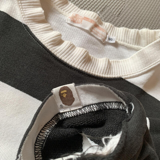 A BATHING APE(アベイシングエイプ)のエイプ　ロンT ボーダー　S 初期 メンズのトップス(Tシャツ/カットソー(七分/長袖))の商品写真