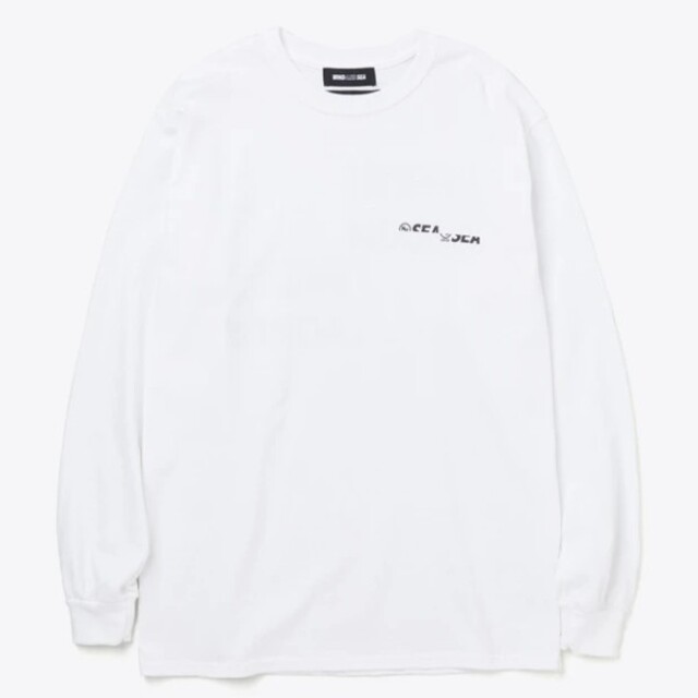 NEIGHBORHOOD × WIND AND SEA LS TEE 白 XL メンズ Tシャツ/カットソー