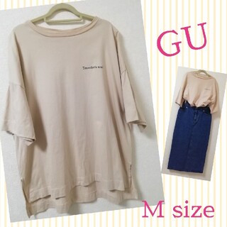 ジーユー(GU)の☆GU☆ レディース ビッグTシャツ プリント Mサイズ(Tシャツ(半袖/袖なし))