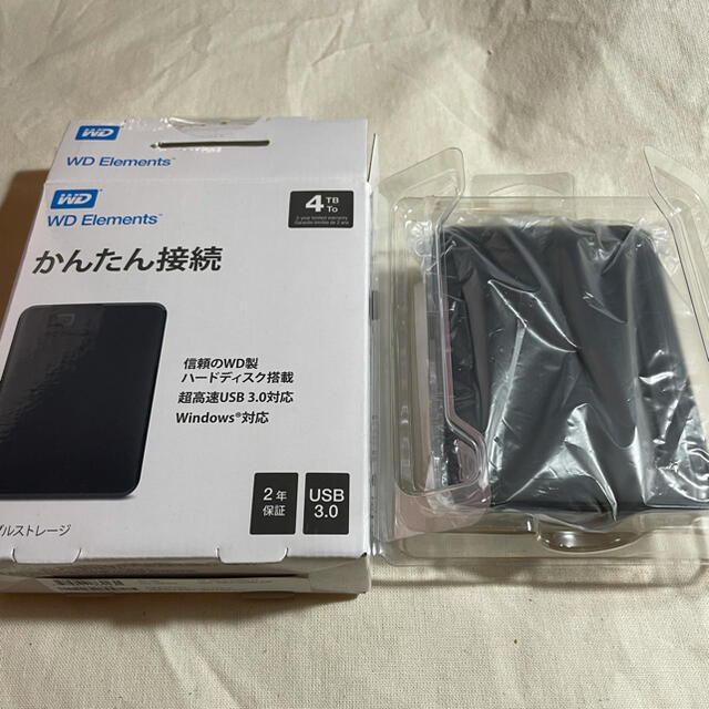 【WD】WesternDigital ポータブルHDD 4TB 未使用品