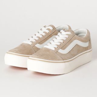 ヴァンズ(VANS)の【美品】VANS OLD SKOOL PLAT V36S PLAT BEIGE(スニーカー)