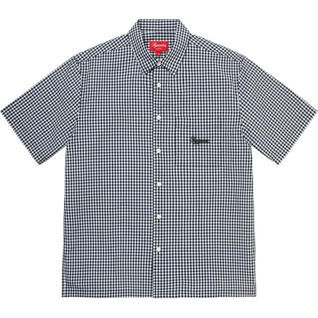 黒 M Supreme Gingham S/S Shirt