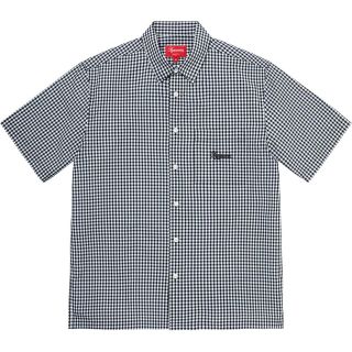 シュプリーム(Supreme)の黒 M Supreme Gingham S/S Shirt(シャツ)