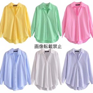 ザラ(ZARA)の💠6月新作🦋4472◆6color ベーシック シャツ(シャツ/ブラウス(長袖/七分))