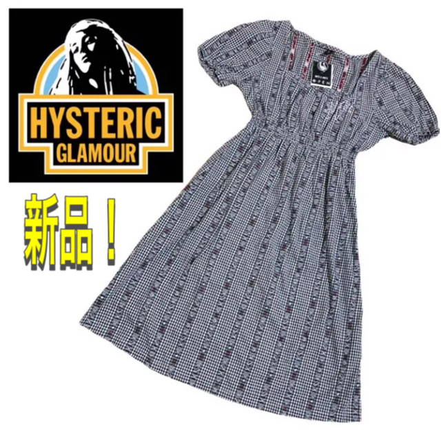 Hysteric Glamour 新品 ヒステリックグラマー ワンピース 缶バッジ付き ギンガム チェック ロゴの通販 By アパレルリサイクル ヒステリックグラマーならラクマ