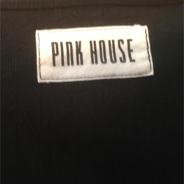 PINK HOUSE(ピンクハウス)のピンクハウス　すかし編み半袖Tシャツ　ロゴ レディースのトップス(Tシャツ(半袖/袖なし))の商品写真