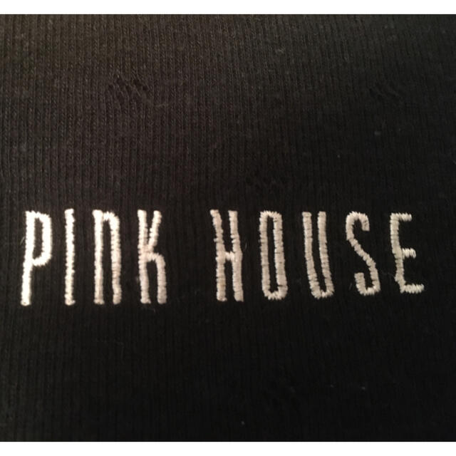 PINK HOUSE(ピンクハウス)のピンクハウス　すかし編み半袖Tシャツ　ロゴ レディースのトップス(Tシャツ(半袖/袖なし))の商品写真