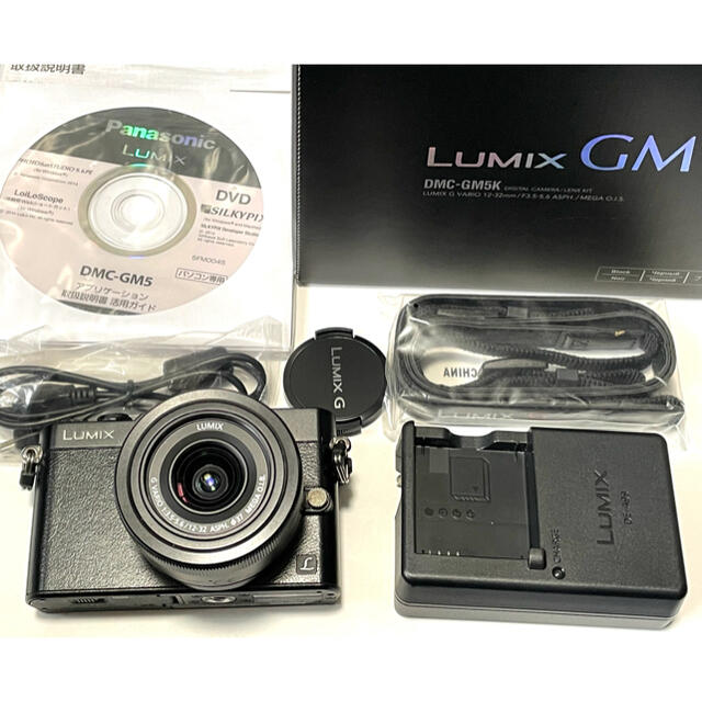パナソニック　DMC-GM5 新品交換レンズ　アイカップ、64GB SD付きミラーレス一眼